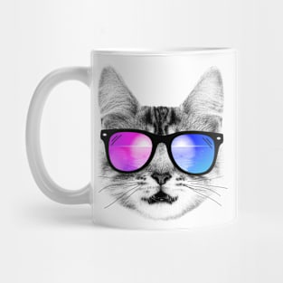 House cat in the beach Mug